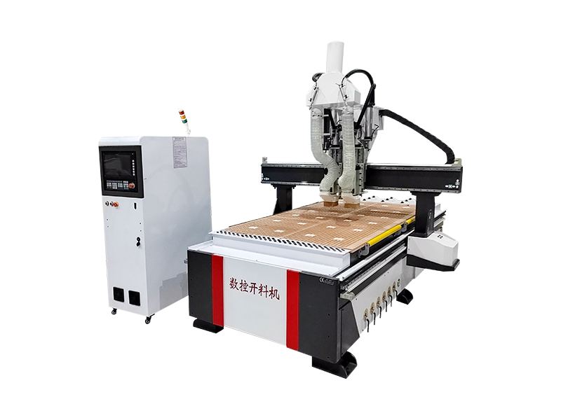 數(shù)控木工雕刻機(jī)雙工序全自動板式家具柜門板材切割開料機(jī) 數(shù)控木工雕刻機(jī)雙工序全自動板式家具柜門板材切割開料機(jī)